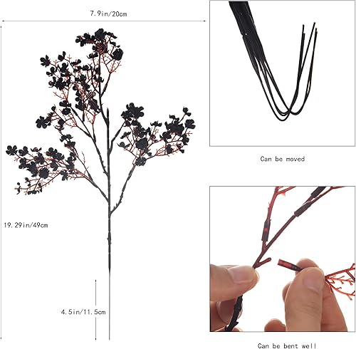 Miniatura 23 de 15 piezas de flores artificiales de seda artificial de tacto real, ramos florales de bricolaje, decoración de bodas, fiestas, arreglos de blanco