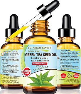 GREEN TEA SEED OIL Camellia Sinensis Oil 100% Pure Natural Undiluted Cold Pressed Carrier Oil for Face, Skin, Hair, Nails....