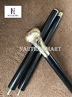 Vista 6 de Réplica de Bat Masterson latón perilla mango bastón para caminar