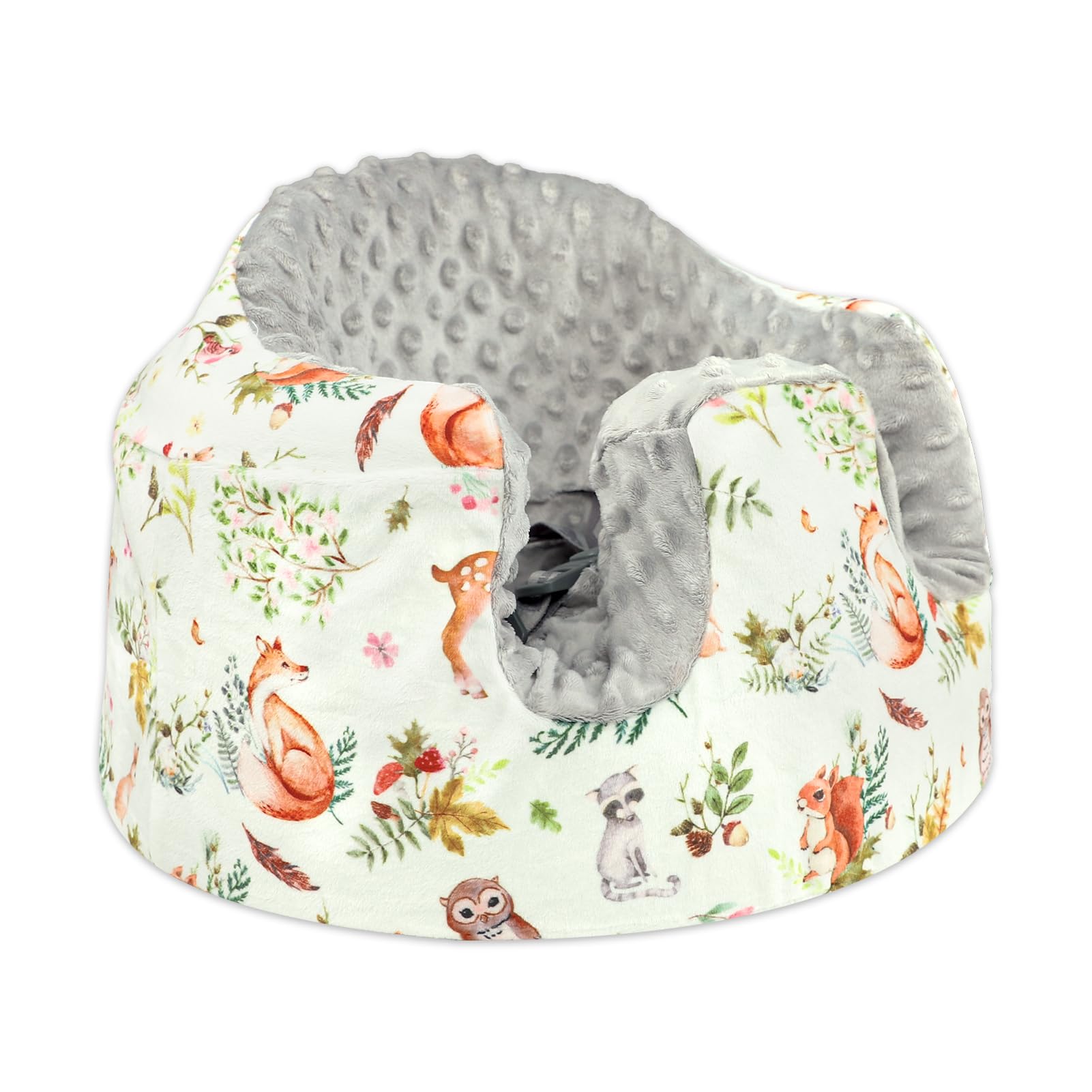 DAYEEBALL Seat Cover Compatible with Bumbo Seat, Soft and Breathable Baby Floor Seat Cover for Baby Boy & Girl (Cover Only), Animals