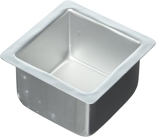 NY Cake para Tarta (forma cuadrada, sartenes de aluminio anodizado, Plateado