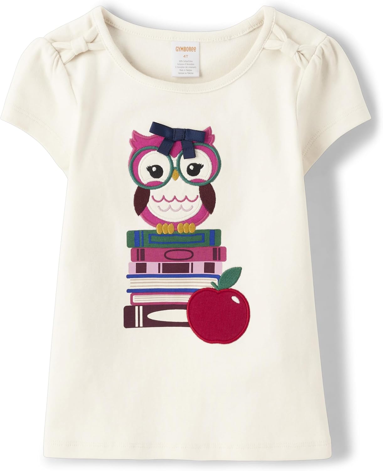 Gymboree Girls and Toddler Embroidered School T-Shirt