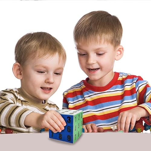 Miniatura 7 de Cubo de rompecabezas de números 3D, juego suave, duradero, juguete para niños y adultos