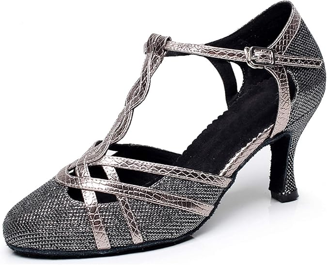 Damen Tanzschuhe Salsa Latin - Chunky Absatz 1.5cm Pumps L319