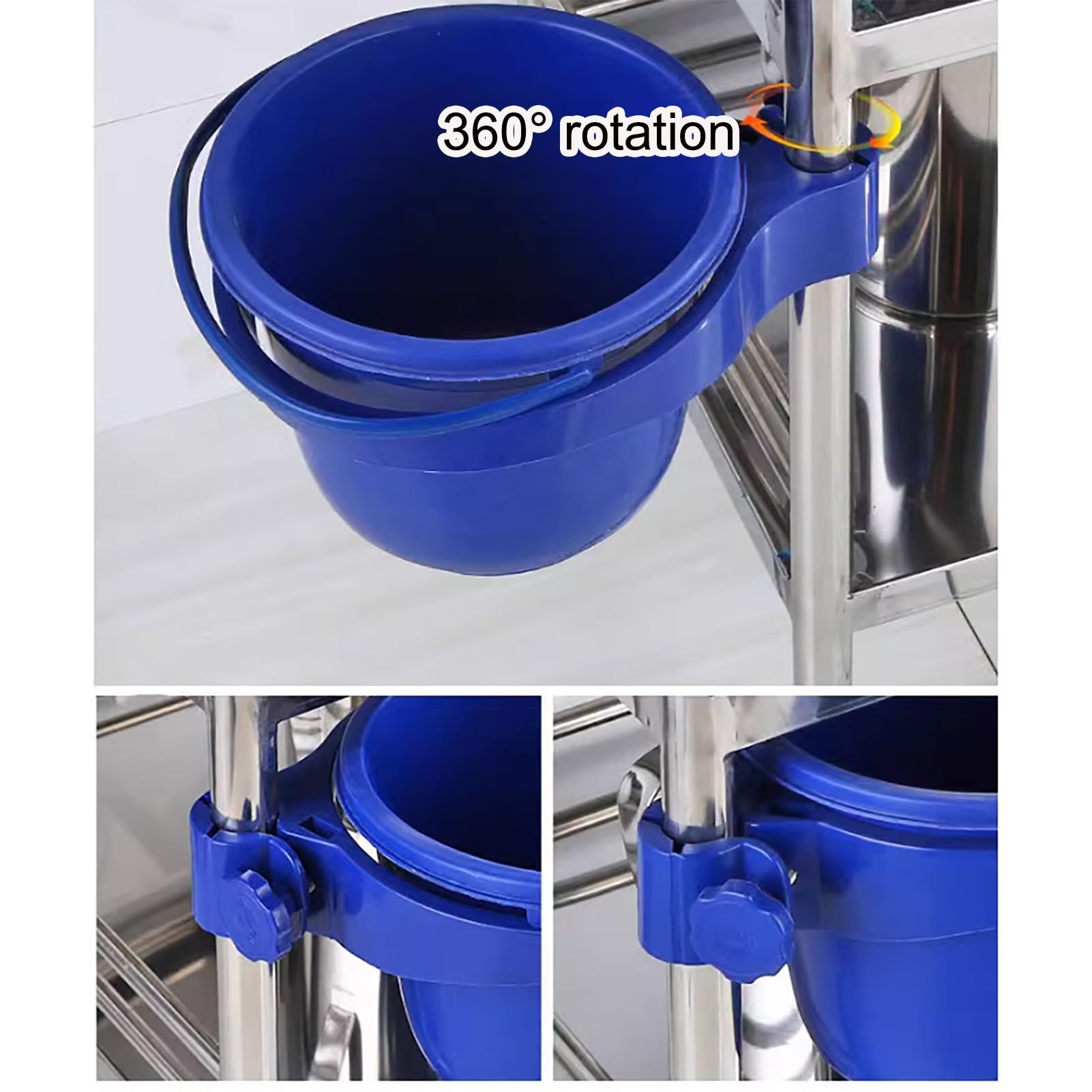Acciaio inox Carrello, Carrello medico, carrello per laboratorio odontoiatrico con ruote commerciali con ruote silenziose a 360° e un cassetto, carrello con maniglia, per laboratorio, ospedale ( Size