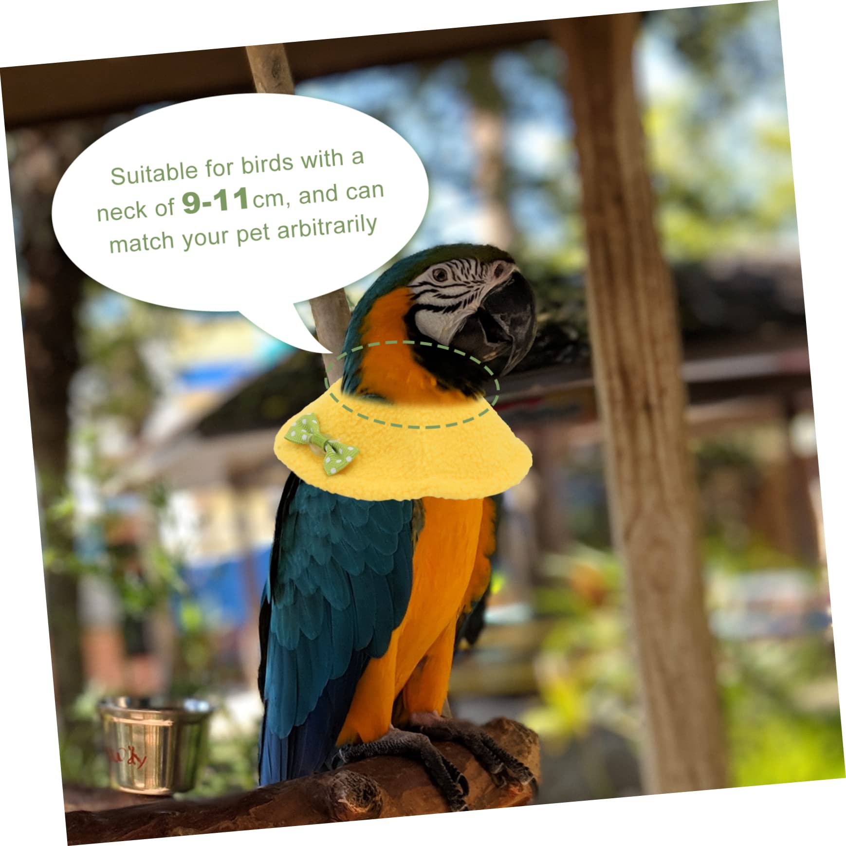 ifundom 2pcs -Pecking Bird Collar Parrot Accessories for Bird Recovery Collar Pet Parrot Cloak Random Color