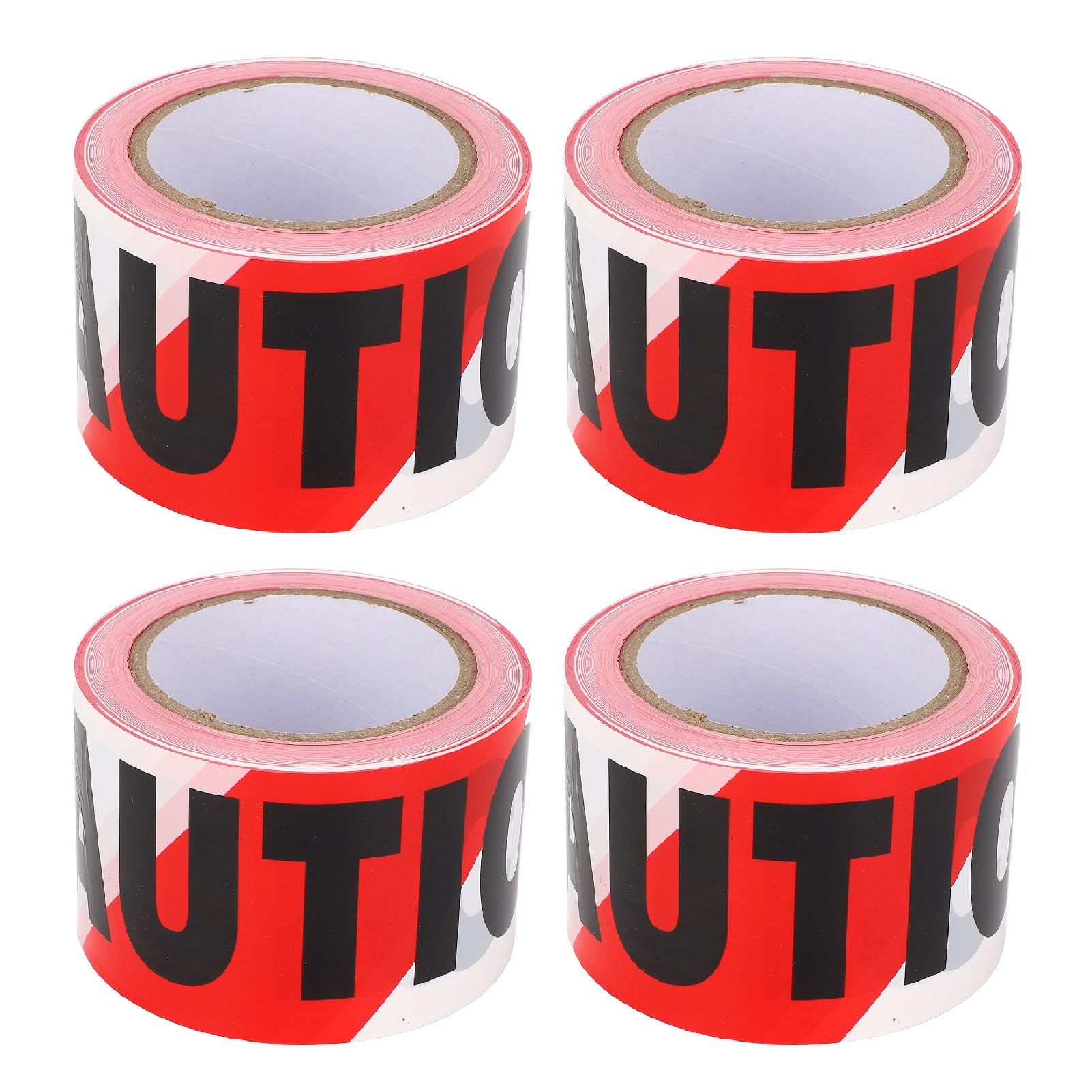 Ruban d'avertissement Non Adhésif 7,6 Cm X 300 M, Ruban d'avertissement de sécurité en Polyéthylène Robuste pour Chantiers de Construction, Zones Dangereuses, Contrôle de Stationnement,