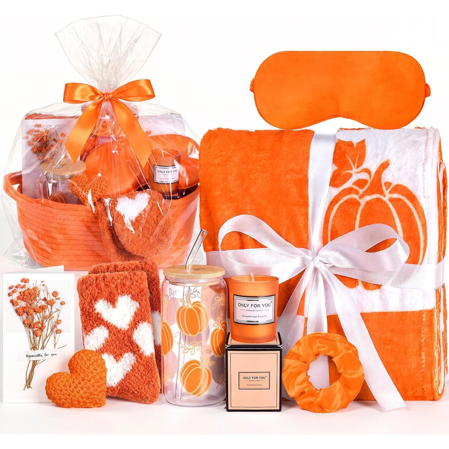 Skicuff 9 Pcs Orange Themed Gifts for Women