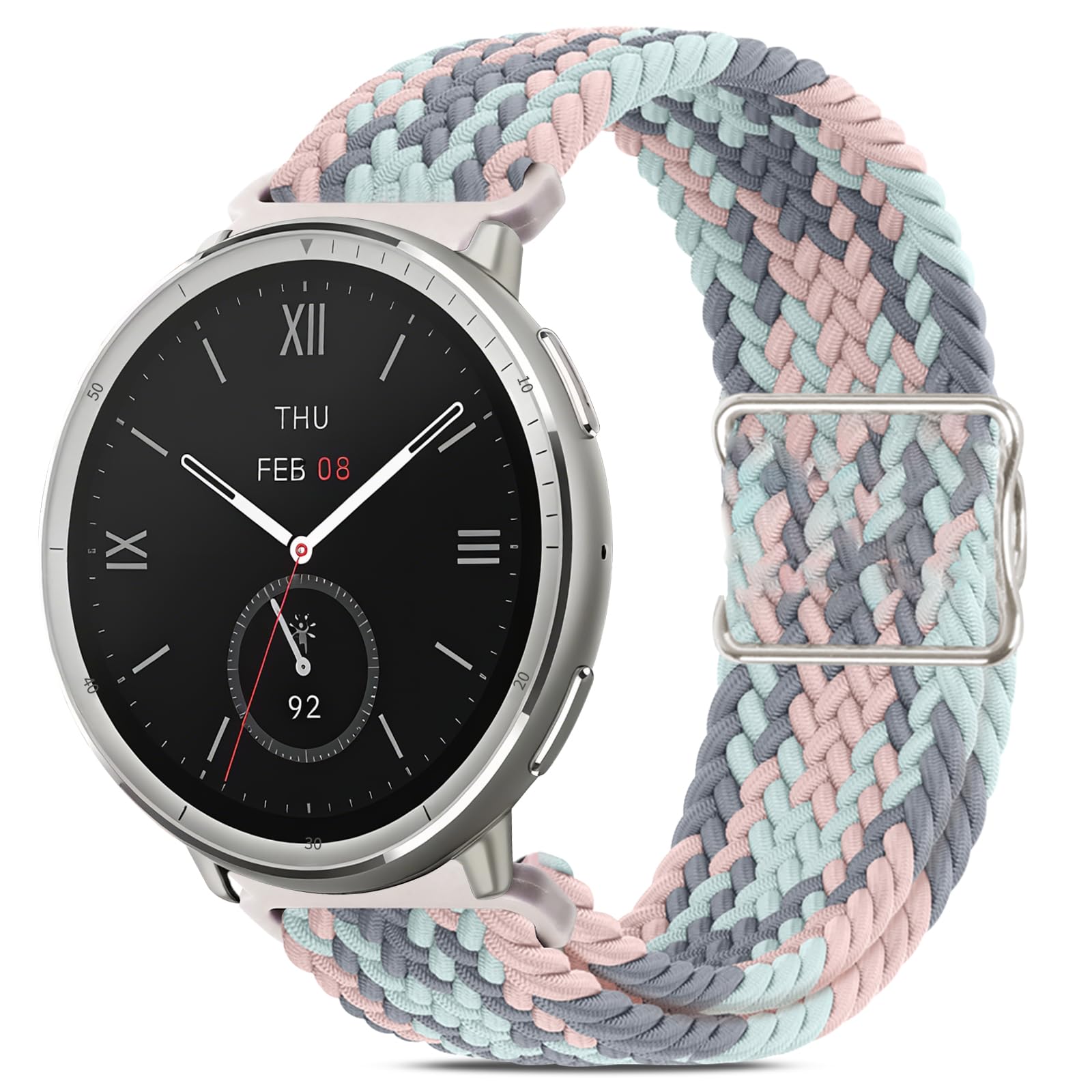 Strap Compatible with Amazfit Active 2/Active/GTS 4/GTS 3/GTS 2/GTS Magnetic Nylon Wristband | 20mm Pulsera Elástica con Hebilla Magnética de Repuesto, Correas Deportivas Unisex Impermeables