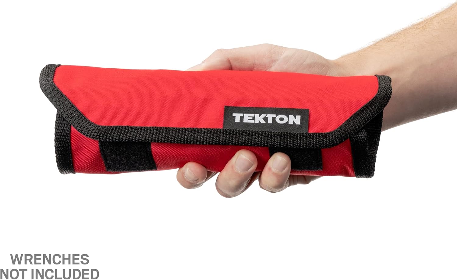 TEKTON 12-Tool Angle Head Wrench Pouch (Red, 8-19 mm) | OTP21201 | Made in USA