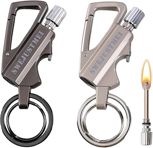 Encendedor infinito permanente con llavero multiherramienta, abrebotellas, reutilizable, impermeable, Match Strike Anywhere, Forever Flint Fire