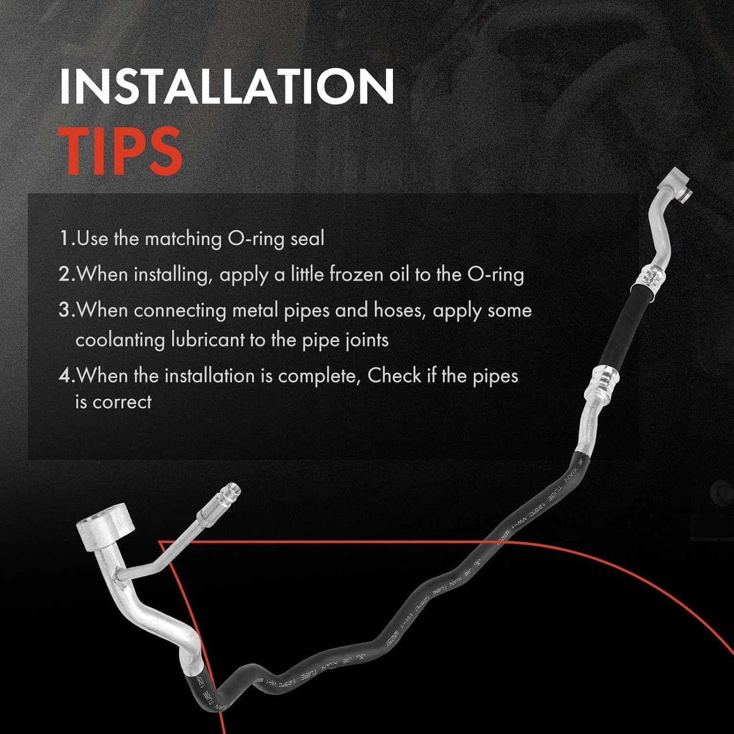 A-Premium A/C Suction Hose Assembly Compatible with Volkswagen Touareg 2006-2010 & Audi Q7 2007-2015, 3.0L 3.6L 4.2L 4.9L 5.0L, Compressor to Evap