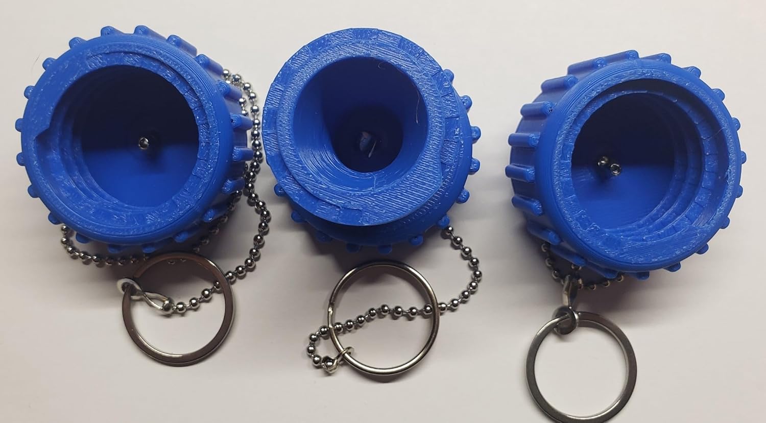 LP Stow Kit, 1 QCC1 Connector Plug and 2 OPD Valve Caps w/SS Chains. fits 20 lb Propane Tank and Hose Connector for BBQ Grill, Generator, RV, Camper, etc. Made in the USA