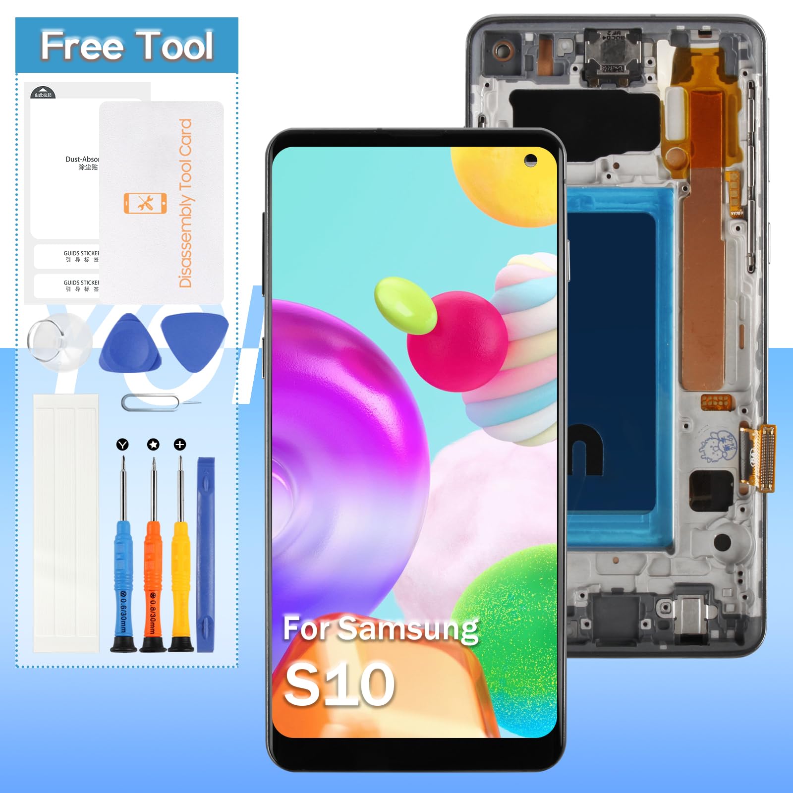 Amazon.com: Screen Replacement for Samsung Galaxy S10 SM-G973F SM