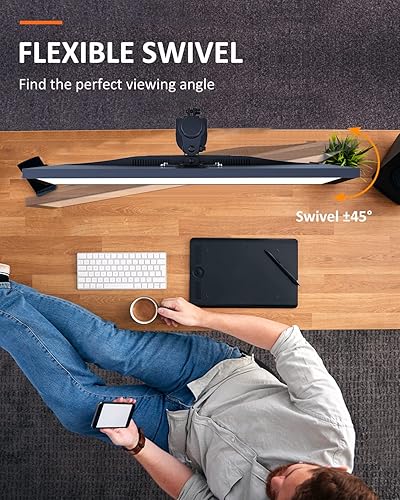 Miniatura 5 de Suptek Soporte para monitor único, brazo ajustable para monitor para 1una pantalla de hasta 32 pulgadas (MD9401)