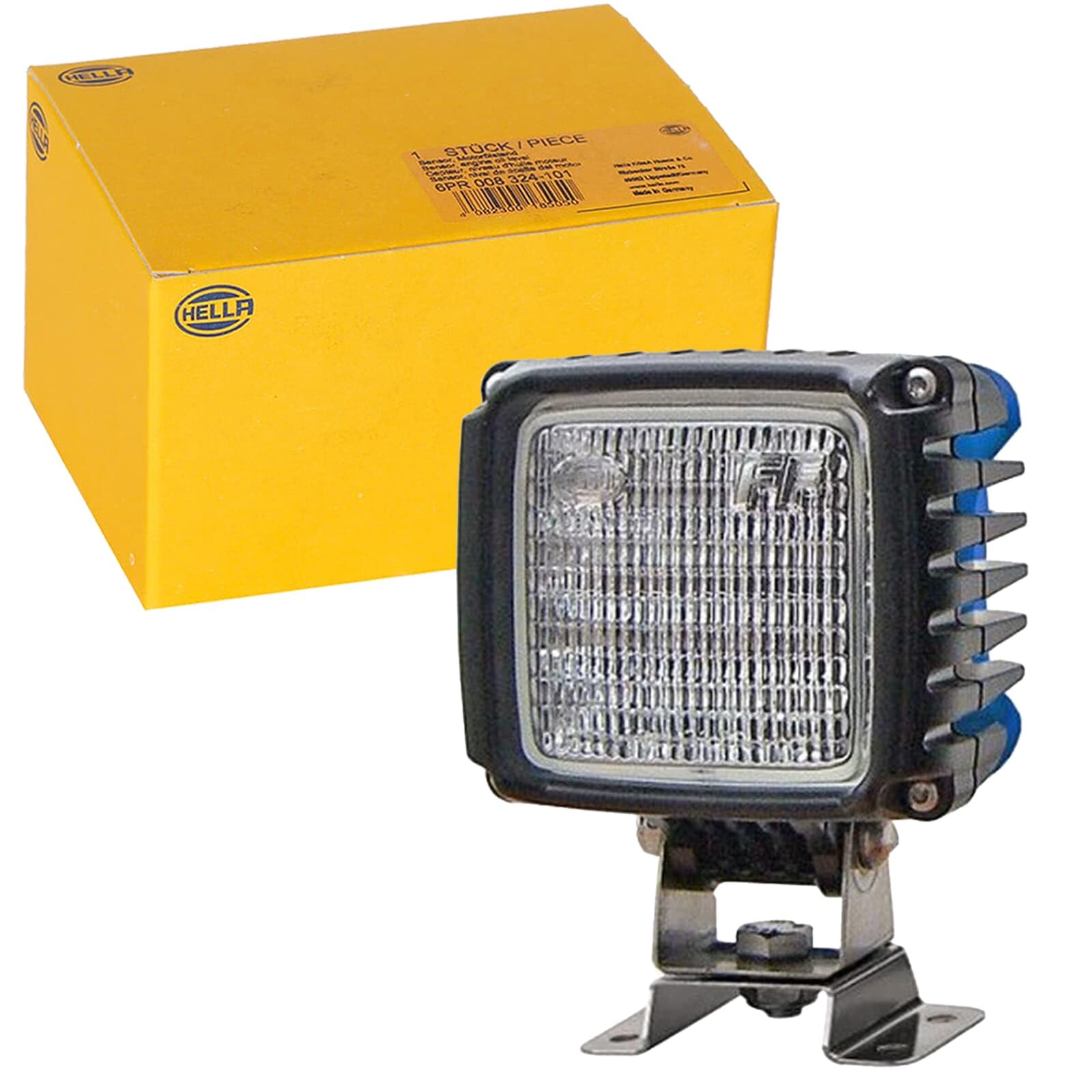 HELLA 1GA 996 192-081 LED-Worklight - Power Beam 3000 - 12/24V - 3000lm - mounting/Screw Connection - Four-point mounting - Short distance lighting - Cable: 150mm - Plug: DEUTSCH plug
