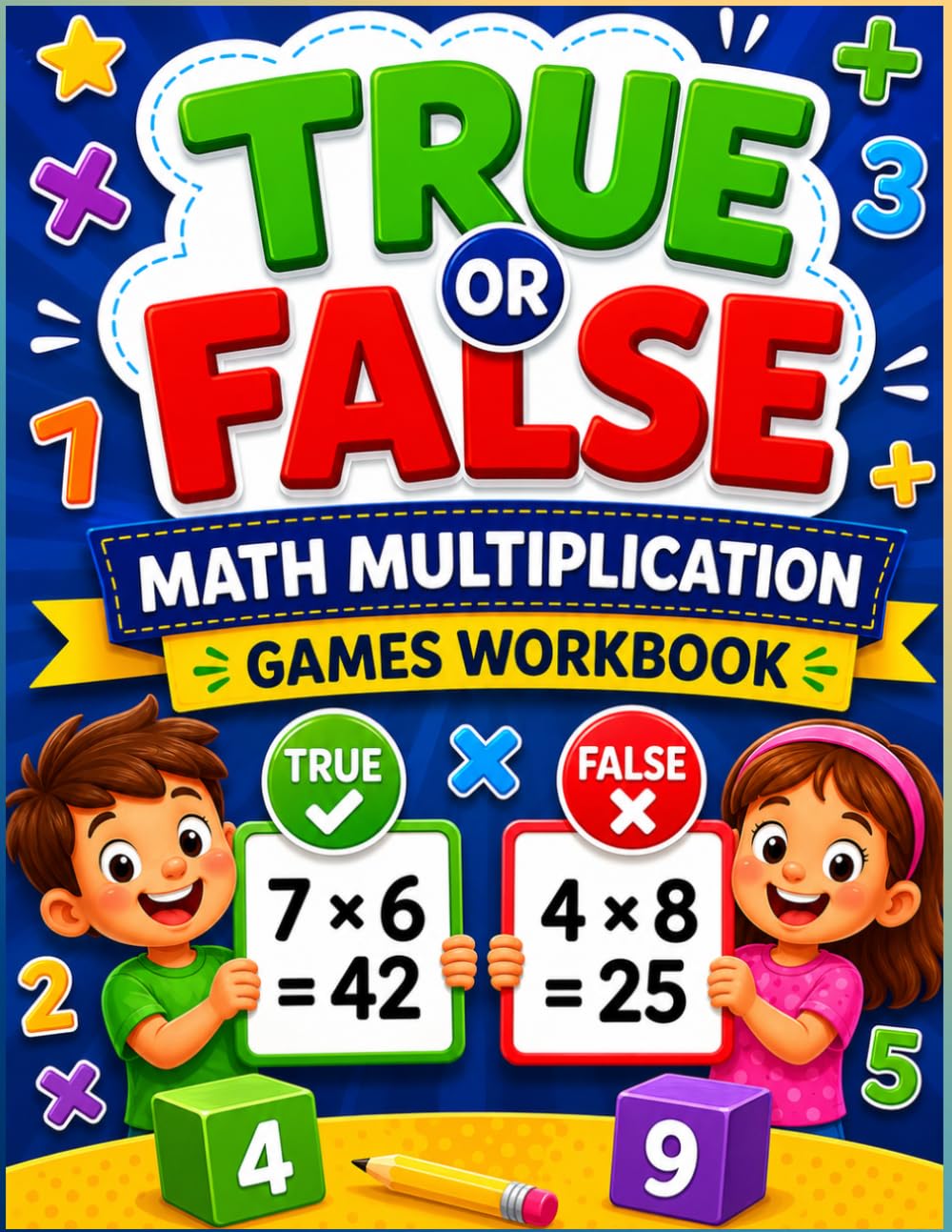 True Or False Math Multiplication Games Workbook: Fun Math Games & Worksheets Learning Support | Fun Exercises to Build Skills and Confidence