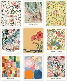Vintage Floral Prints by William Morris, Hilma Af Klint, Paul Klee & Hen...
