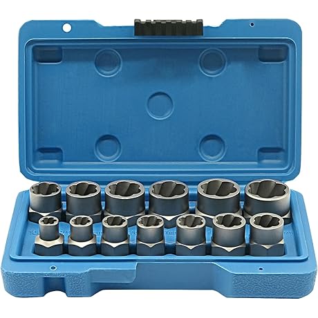 13Pcs Bolt Extractor Kit - Effortlessly Remove Stubborn, Damaged Bolts