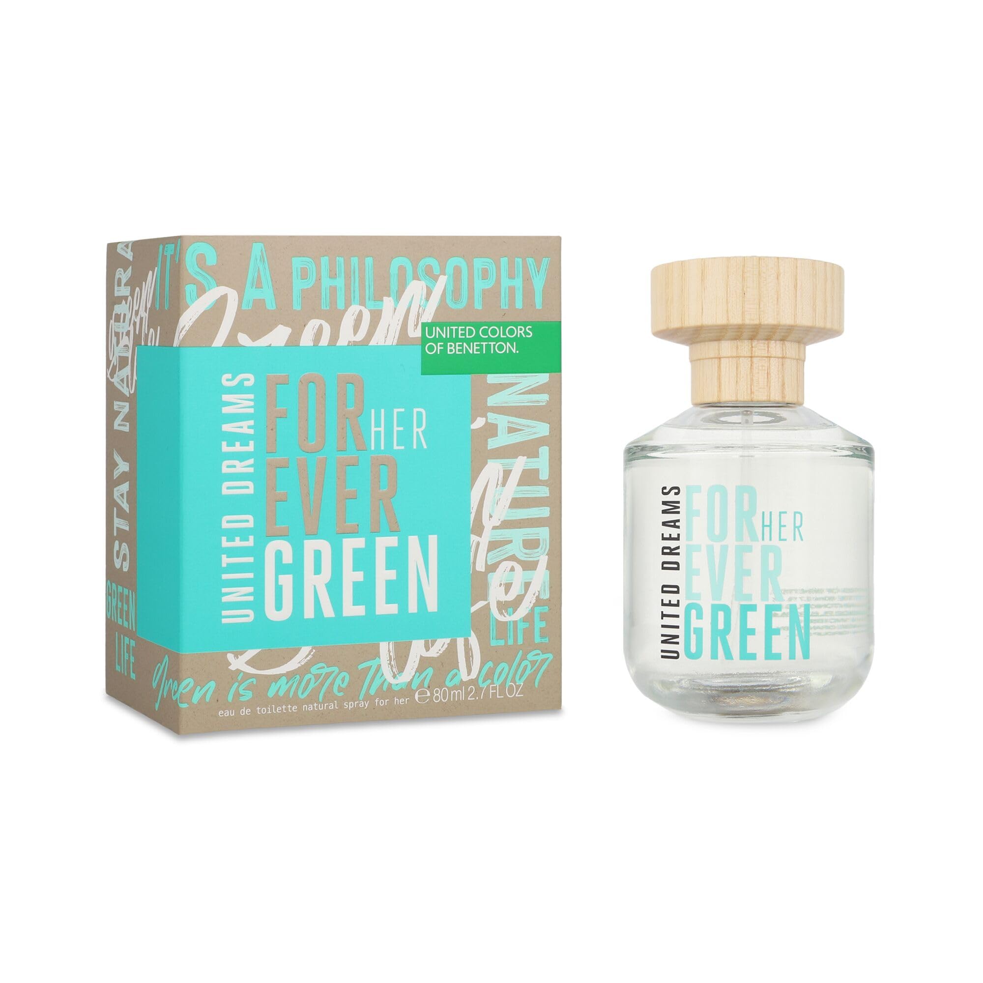 United Colors of Benetton United Dreams Forever Green For Her Eau de Toilette 80ml-image-36