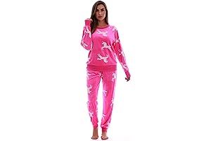 Women's Jogger Pajama Pants Set: Ultra-Soft Velour Pajamas for Women