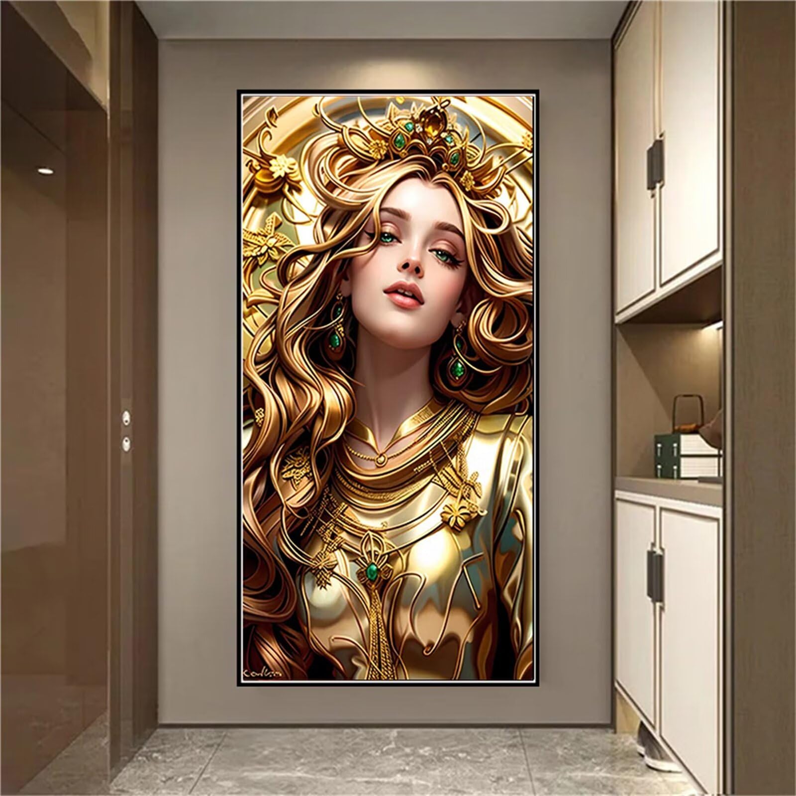 Diamond Painting Adulte Beauté Jaune 90x180cm | Kit Complet Broderie