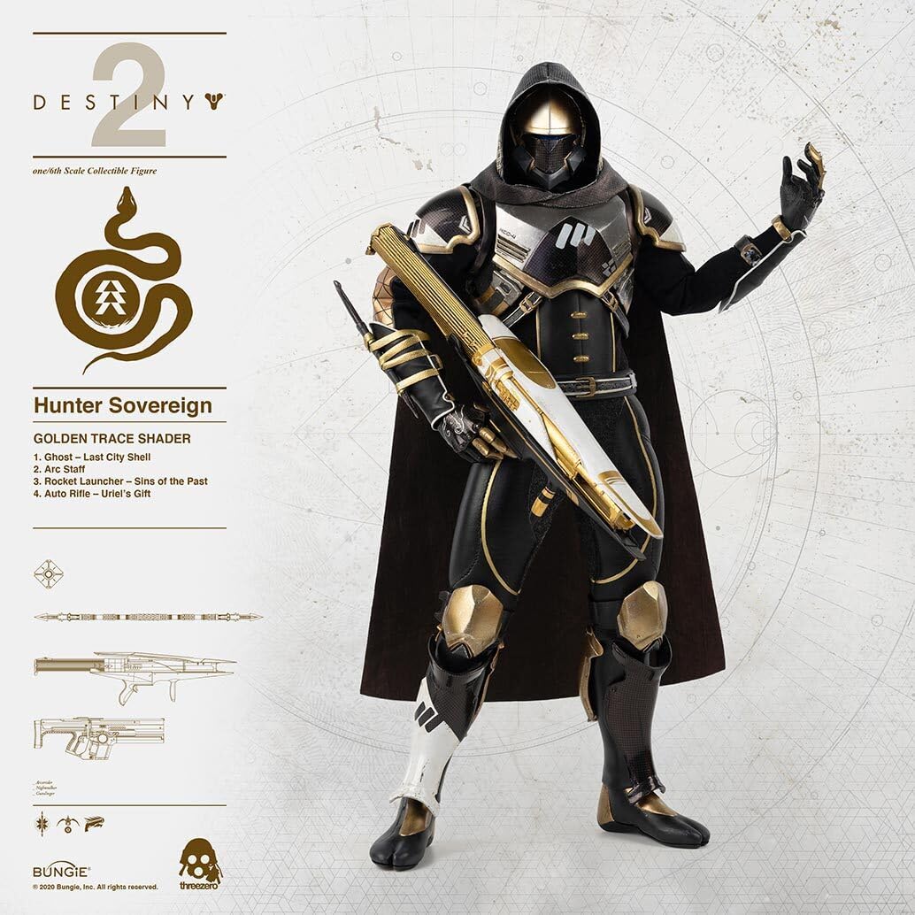 Amazon.co.jp: zero 1/6 DESTINY2 ハンター君主装備 黄金の軌跡