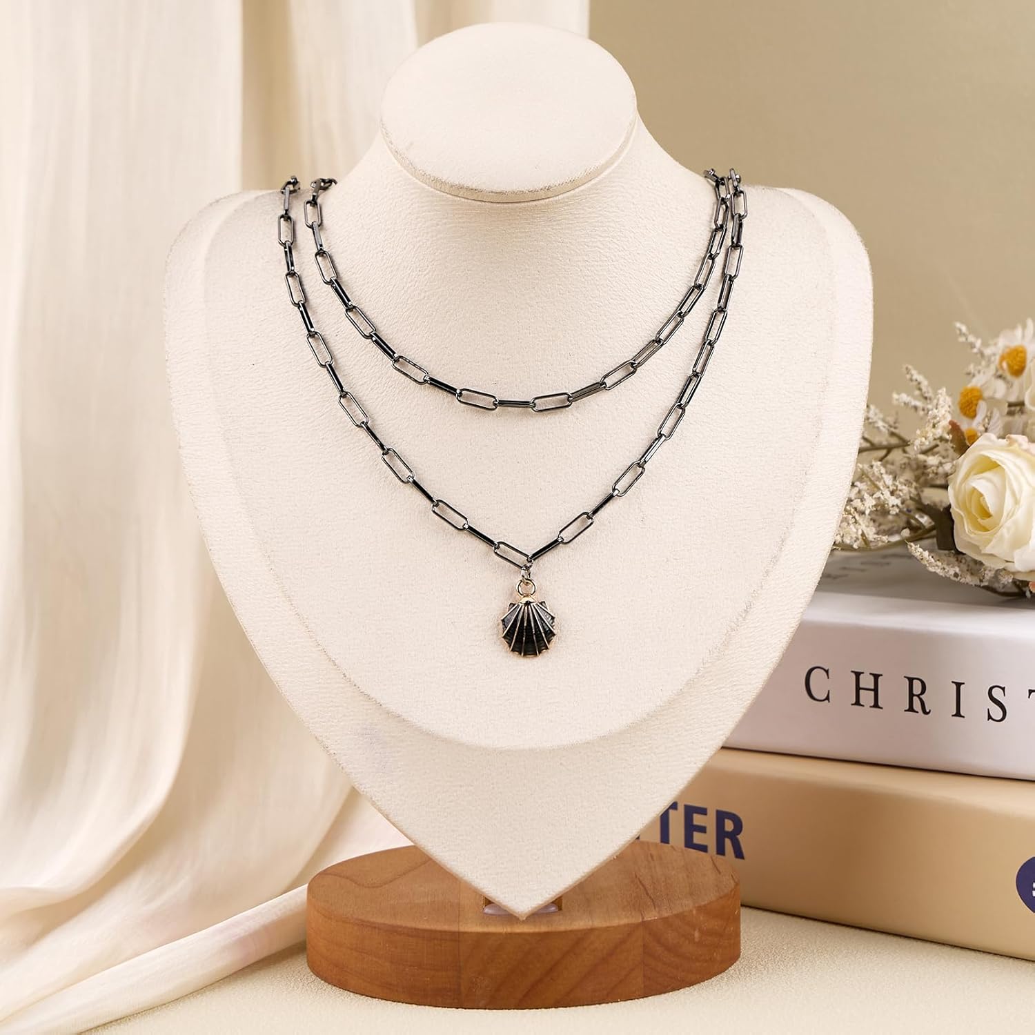 SMYHTGLIF 5 Meters Black Flat Paperclip Chain Spool Brass Chain for Jewelry Making Craft Jewelry Making Chains with Lobster Clasps and Jump Rings - Image 6