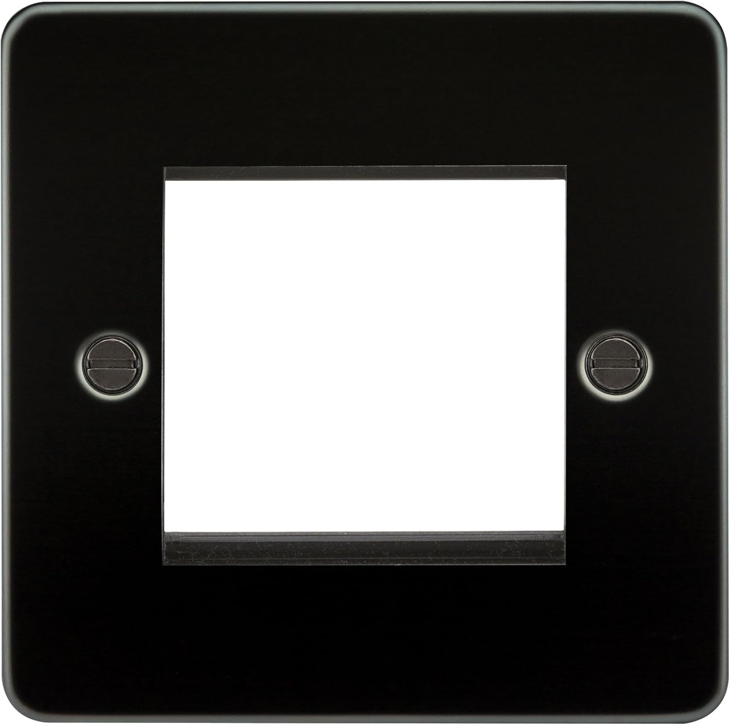 Flat Plate 2G Modular faceplate - Gunmetal