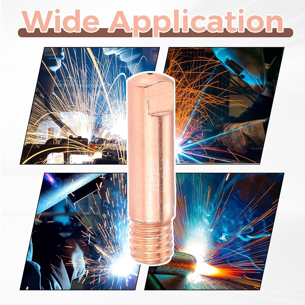 30 Pcs MIG Welding Contact Tips, 0.023" MIG Welder Gun Accessories | Replacement for Lincoln Tweco Millermatic Hobart Welding Gun Consumables
