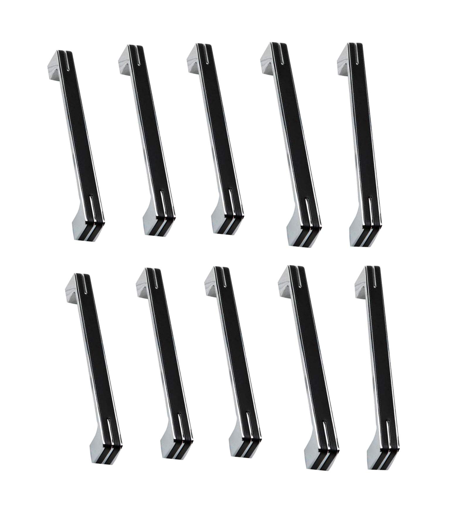 YF@ASD 10 Pack Zinc Alloy Black Pulls Handles,Drawer Kitchen Cupboard Wine Cabinet Locker Furniture Handle Knobs With Mounting Screws