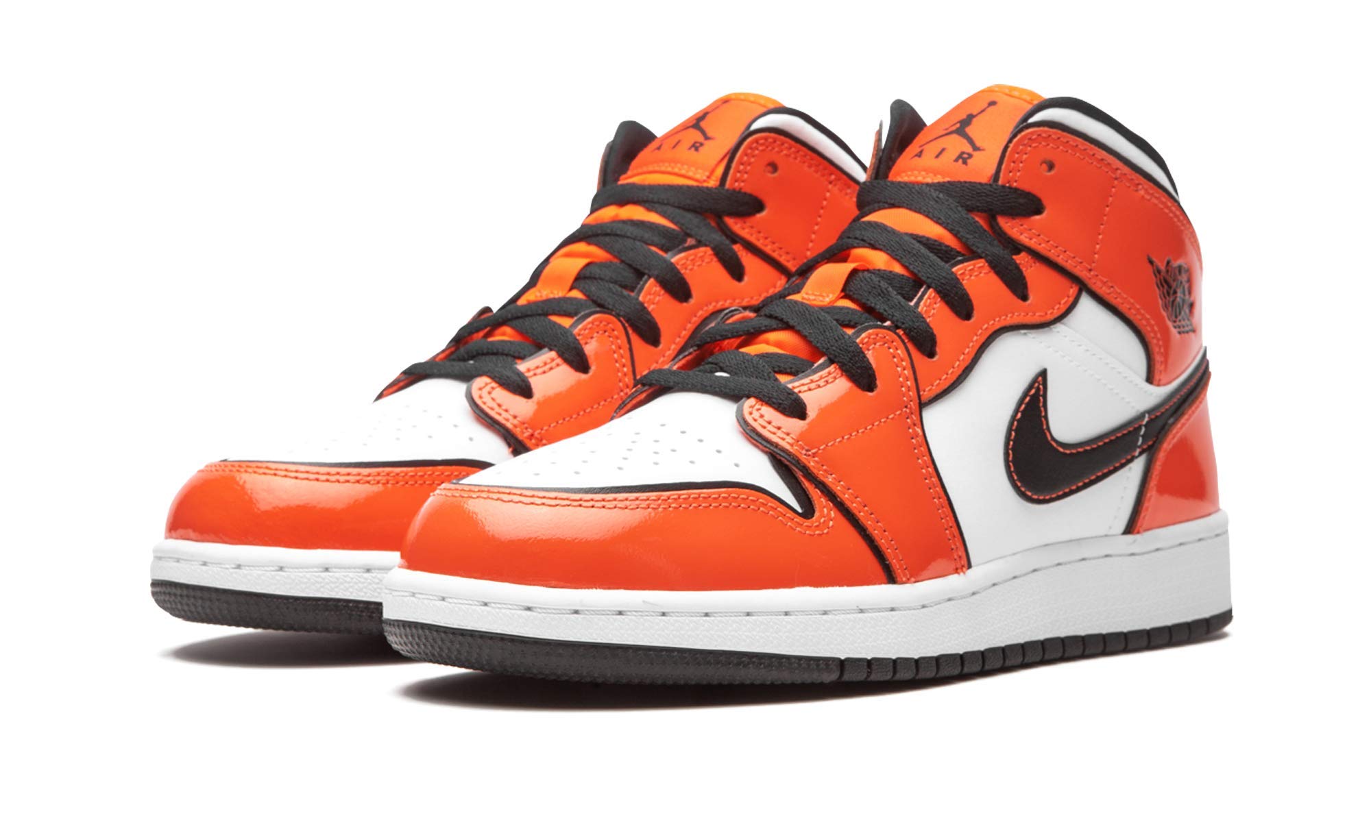 Nike Jordan Big Kid's 1 Mid SE Turf Orange/Black-White (BQ6931 802) - 4