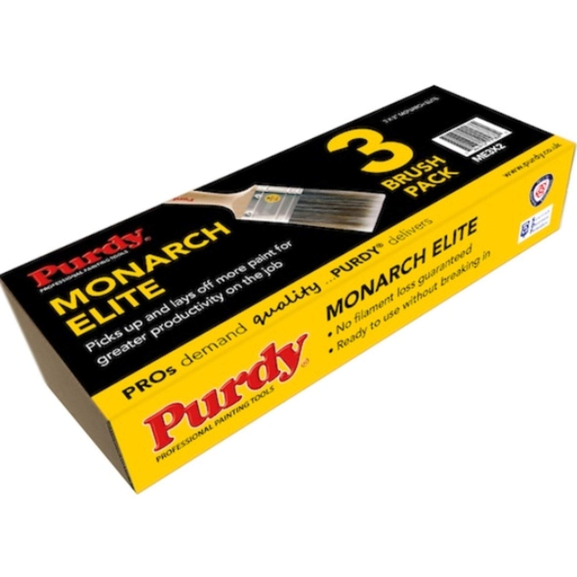 PurdyBRUSH PACK 3 x 2" XL ELITE MONARCH