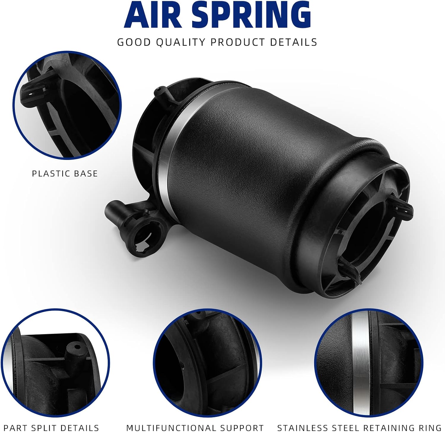 Rear Air Spring Suspension Bag Compatible with 2003 2004 2005 2006 Ford Expedition/Lincoln Navigator, OEM Replace# 4L1Z5A891AA