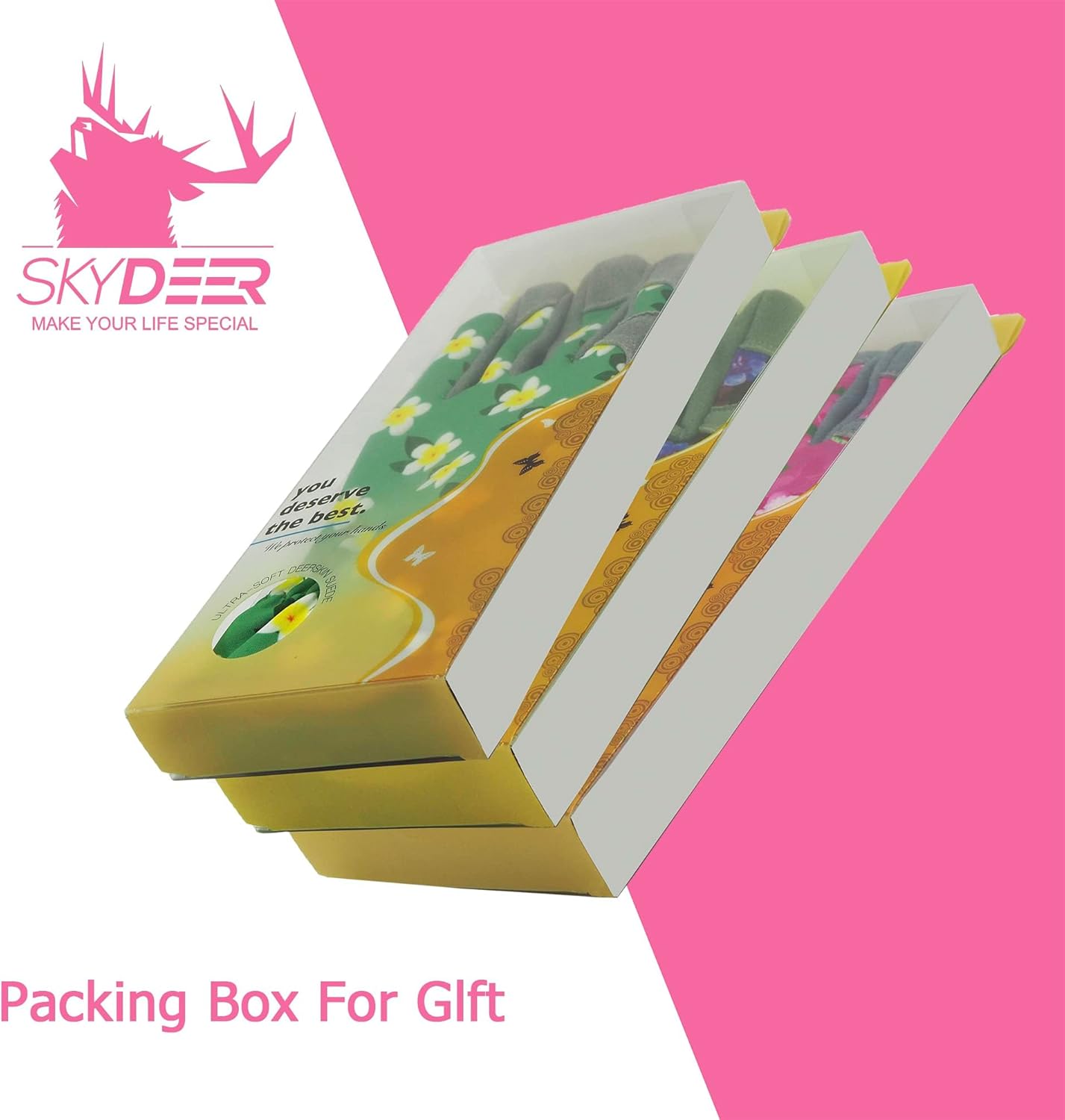 SKYDEER Premium Genuine Deerskin Suede Women's Gardening Gloves, Ultra-Soft Padded, Comfort Fit for Work (SD6612/M) - Image 5