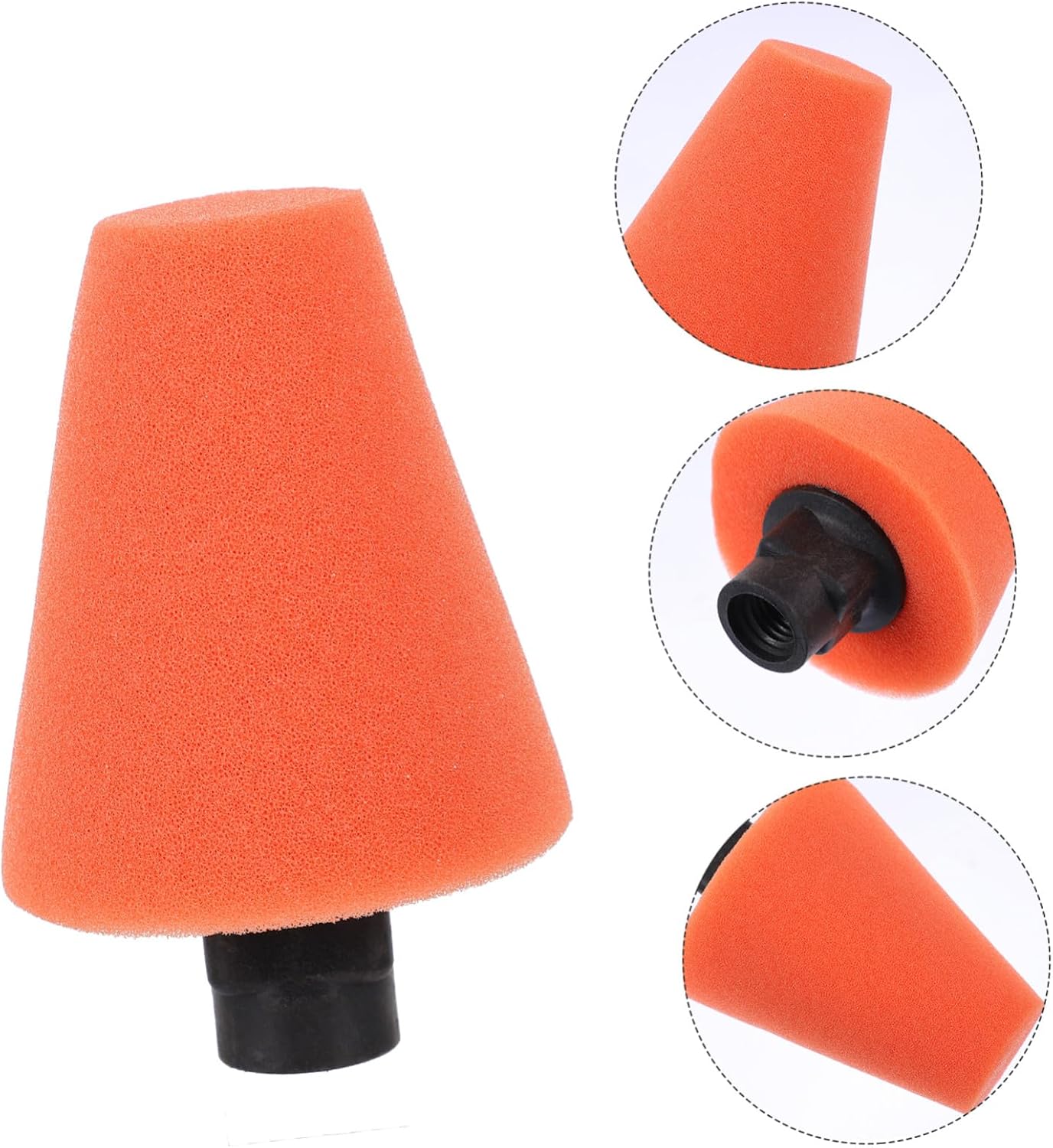 Car Wheel Cleaning Sponge Polishing and Waxing Tool Multi-Functional Orange Sponge Brush for Auto Rim Care Easy to Use Lightweight and Compact