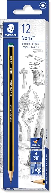 STAEDTLER 120-4 Noris Pencils 2H (Box of 12)