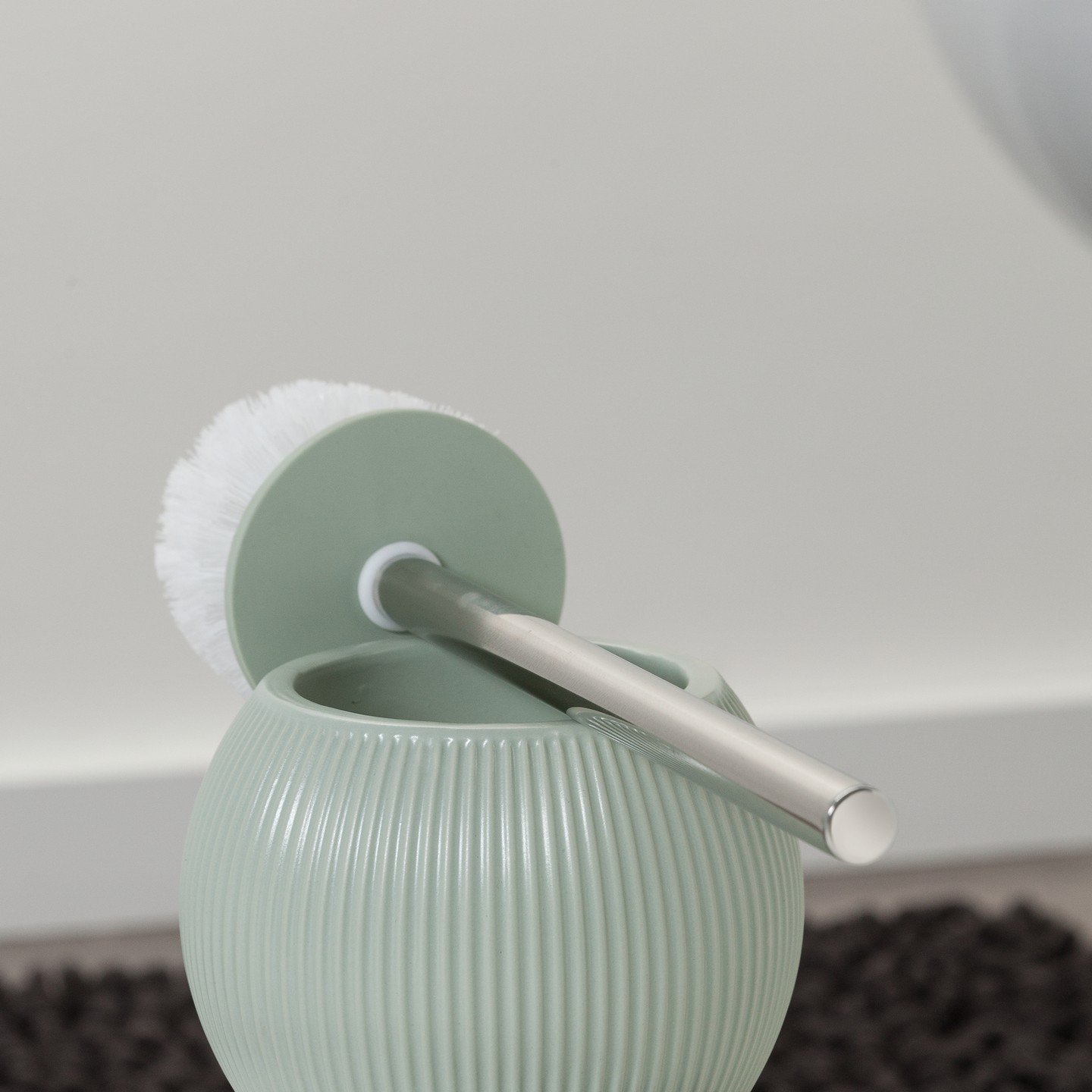 Sealskin szczotka do WC z pojemnikiem Convex jasny odcień aqua