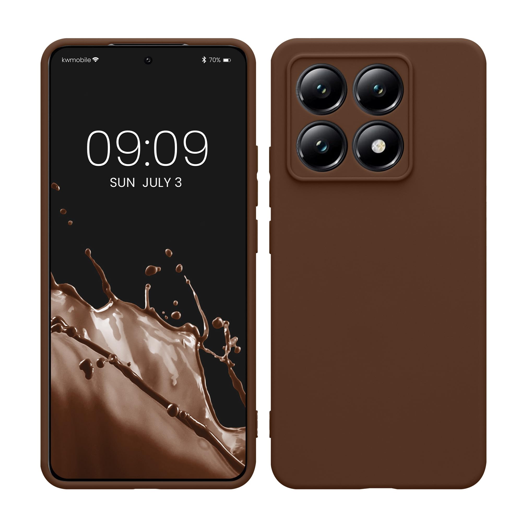 kwmobile Carcasa Compatible con Xiaomi Redmi Note 14 Pro 5G / Poco X7 Funda - Funda Ultrafina de TPU con Bordes elevados - Lavanda Metalizado — view 318