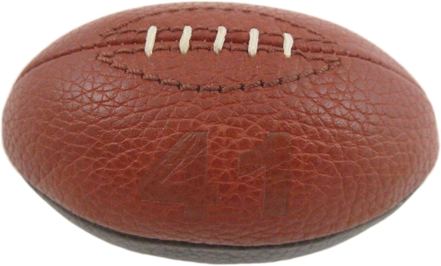 FS7622DOL Coach Paperweight Tossing Football Leather Black Terra Red