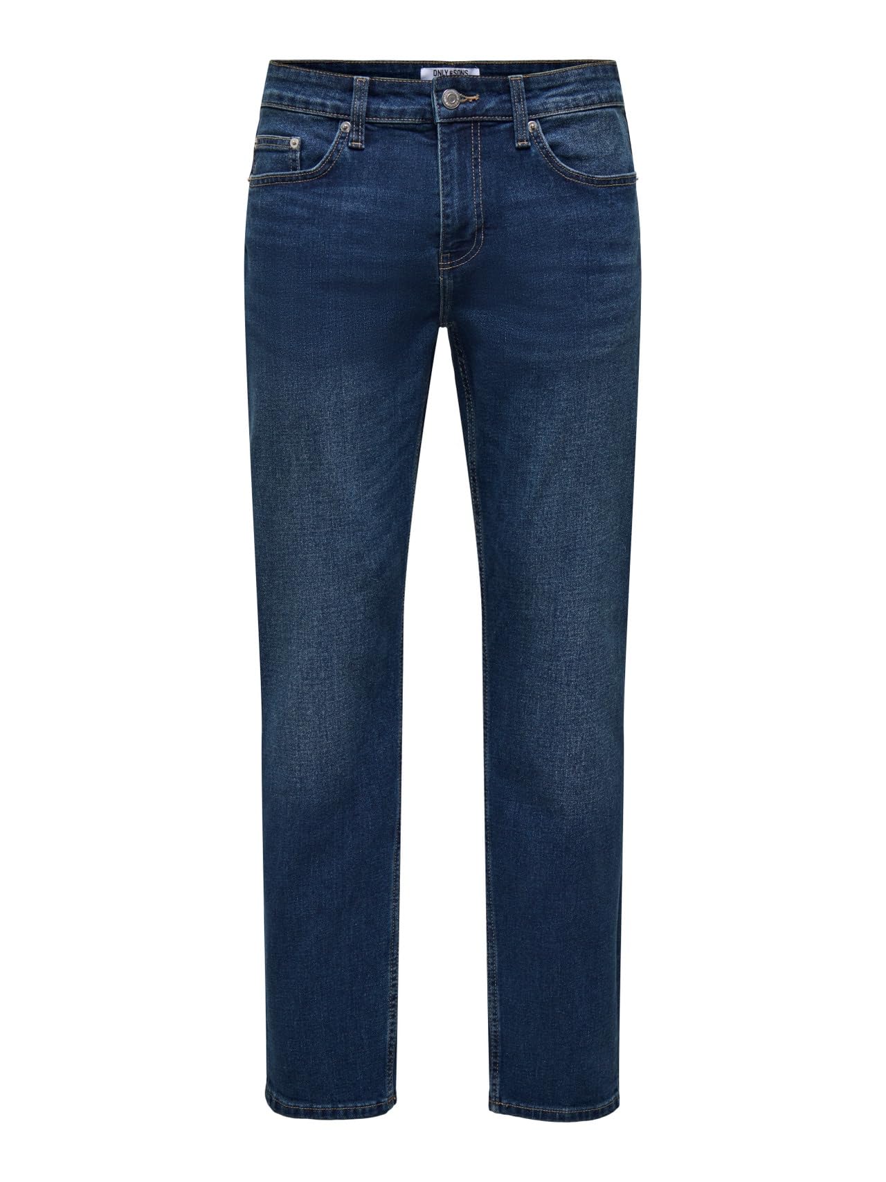 ONLY & SONS ONSWEFT REG 7900 EY Box Jeans, Dark Denim Blue, 32 W/32 L