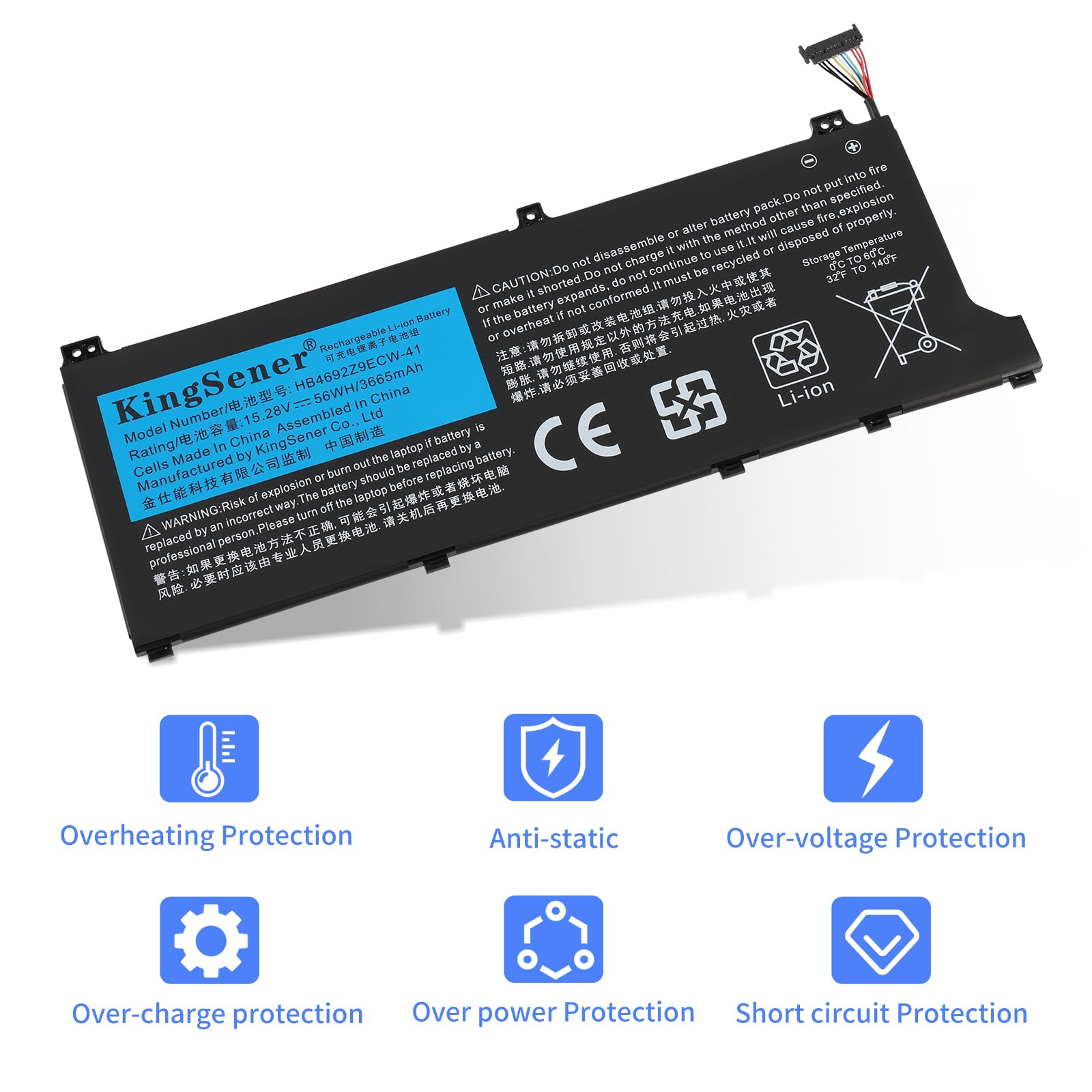 HB4692Z9ECW-41 - Batteria per laptop Huawei MateBook D 14-53010TVS NBL-WAQ9R WAP9R WAP9H WAQ9L NBB-WAH9P NDR-WFH9HN BoB-WAH9P