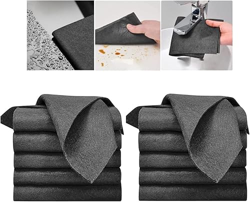 Paño de limpieza mágico grueso Trapos de limpieza de microfibra reutilizables 2024, paños de limpieza de microfibra sin pelusa para limpieza de la