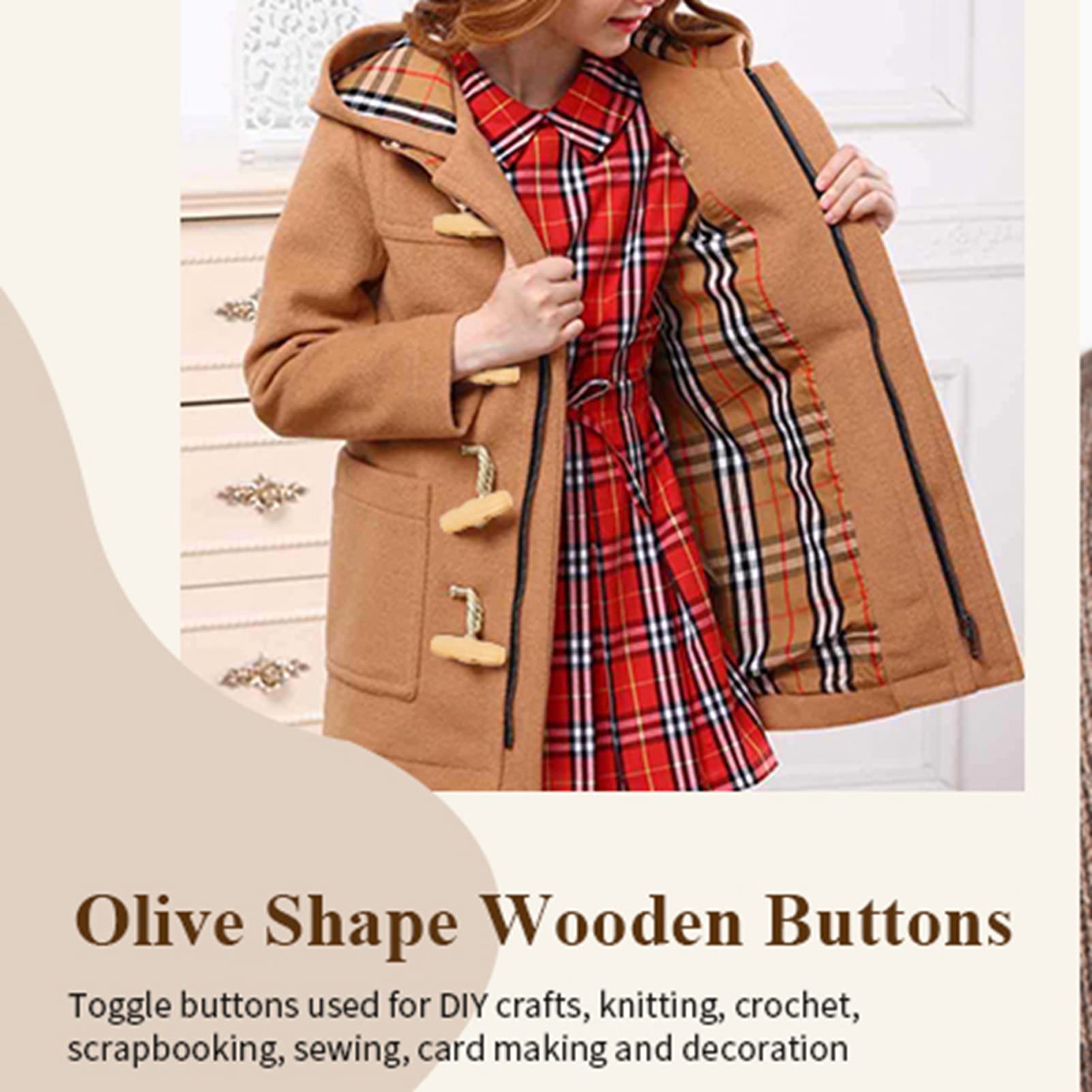 50 PCS BOUTONS En Bois Enfant De Dessin Animé Pour Les Vêtements EUR 6