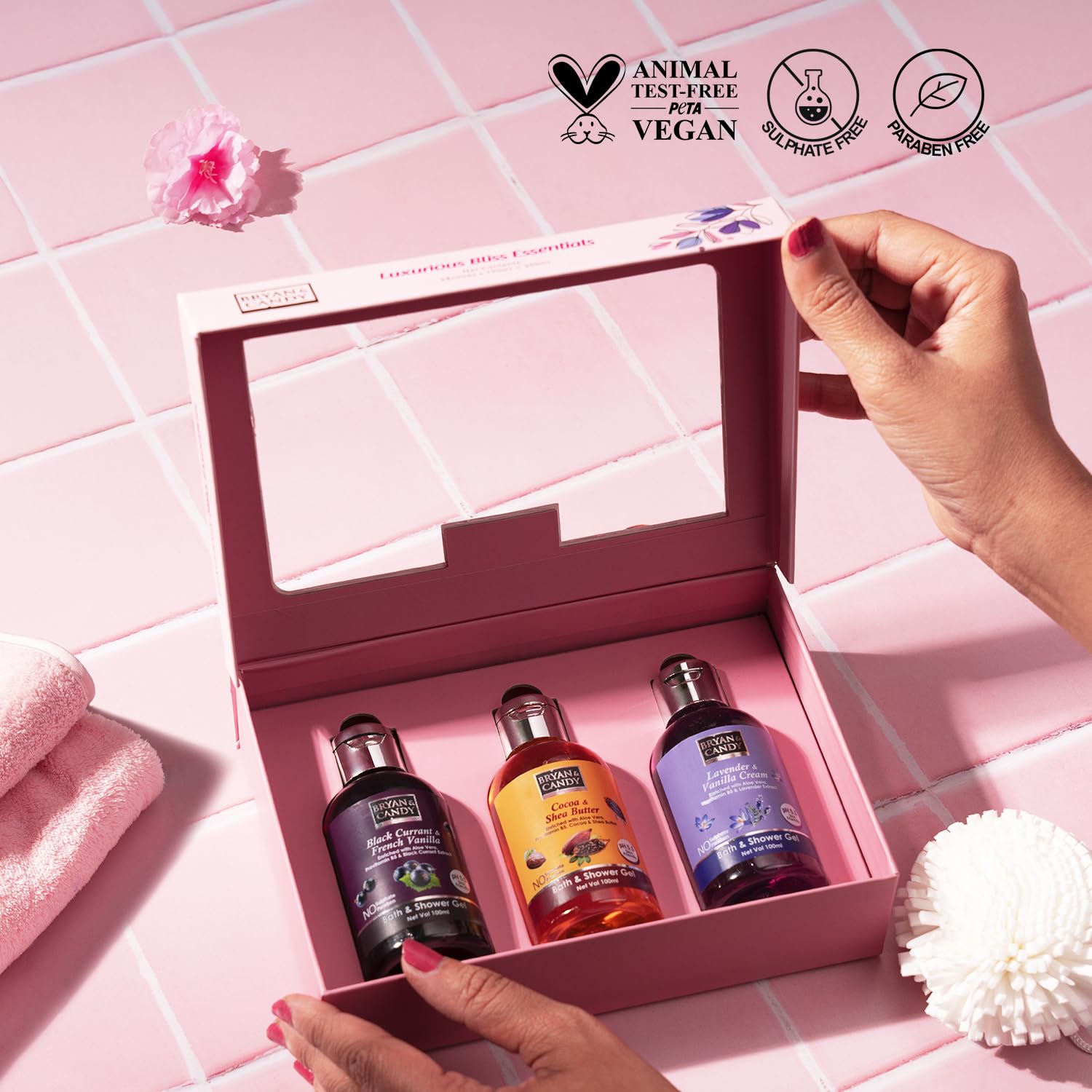 Bryan & Candy Luxurious Bliss Essential Shower Gel Combo Kit Gift Set For Women And Men | Ph5.5 Skin Friendly, Fresh Fragrances | 2