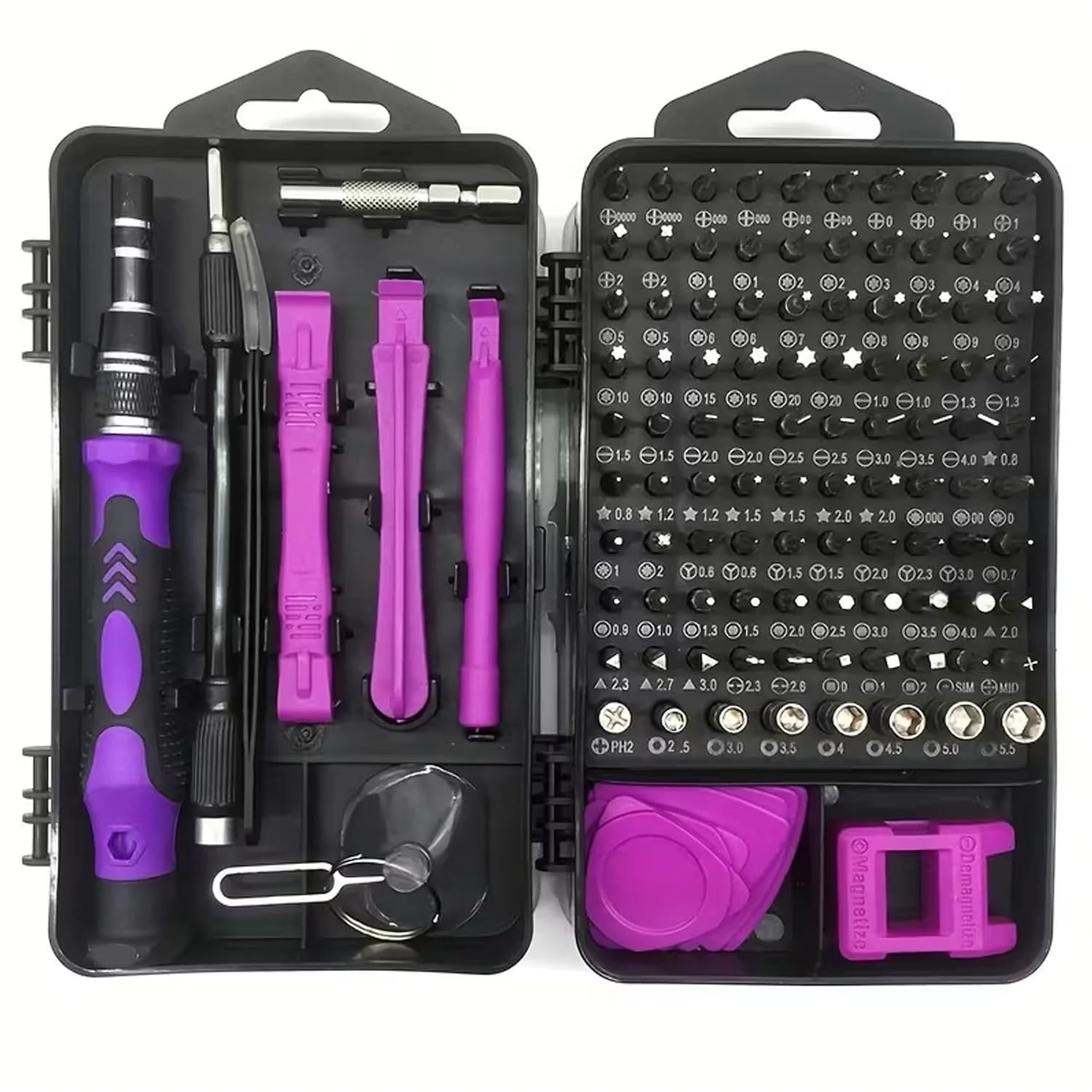 Khfgdhg 115Pcs Purple 115 In 1 Precision Screwdriver Set Electronics Repair Tool Kit Hand Tool Sets(115Pcs Purple)