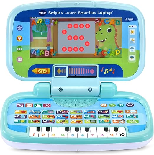 VTech Swipe and Learn Smarties Laptop, Blue