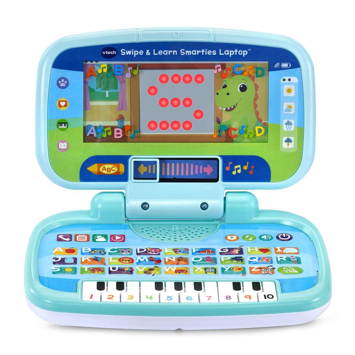 VTech Swipe and Learn Smarties Laptop, Blau
