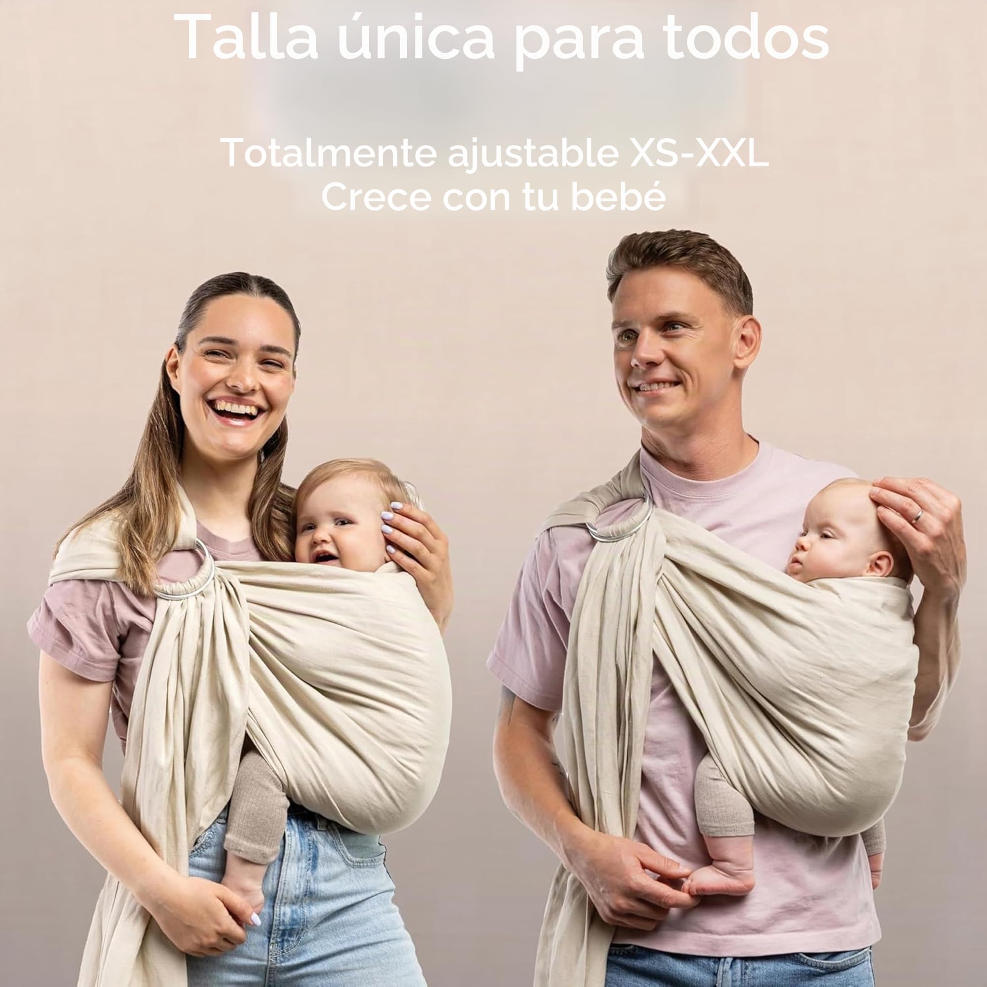 Boba portabebés de tela con anillo para recién nacidos y niños pequeños, ligero y transpirable, saludable para la cadera, envolvente para transportar al bebé delante y a la cadera, 3,6-15,8 kg