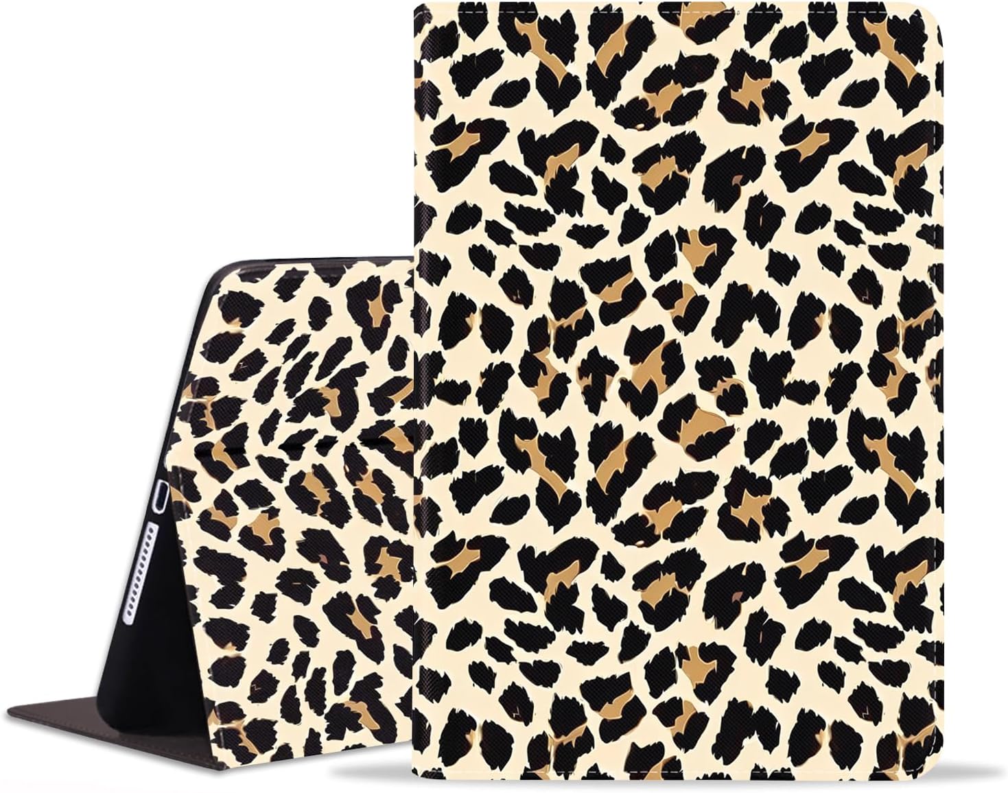 for iPad mini 5/Mini 4 Case, iPad mini 1/2/3 Case, Premium PU Leather Stand Cover with Smart Auto Wake Sleep for iPad mini 5th/4th Gen 7.9 Inch, Leopard Print